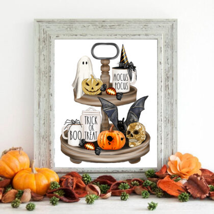 Halloween Signs Canvas Prints Halloween Wall Art Decoration