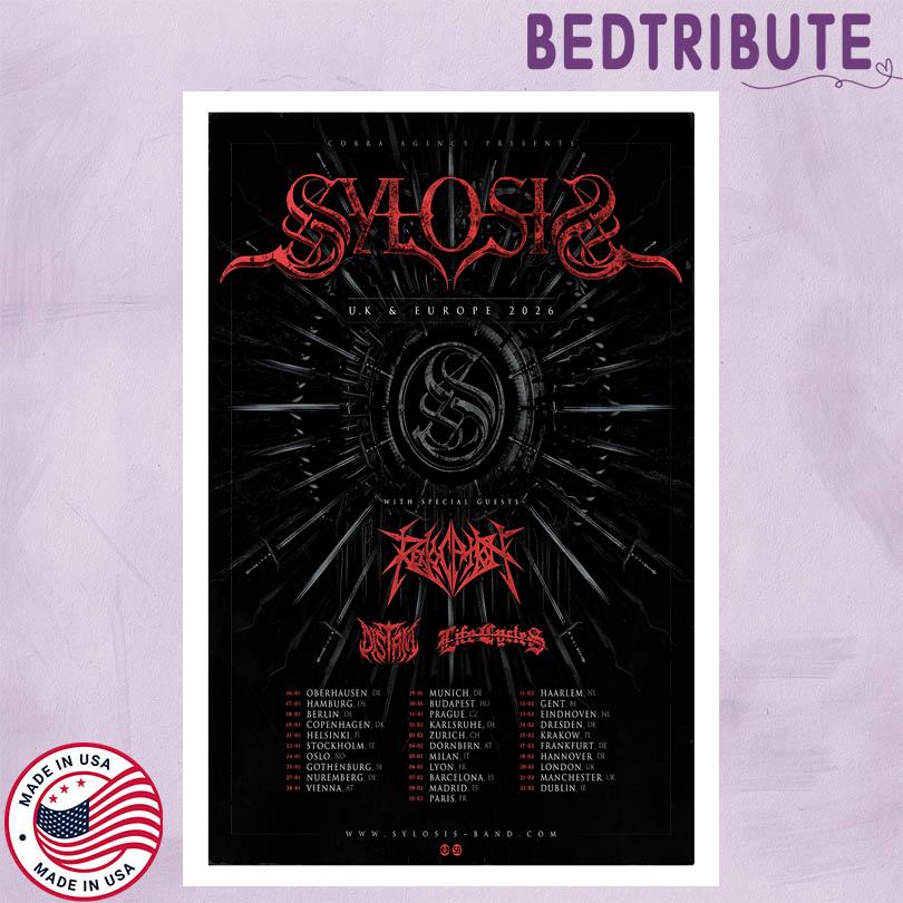 Sylosis Poster – Official 2026 EU UK Tour Merch