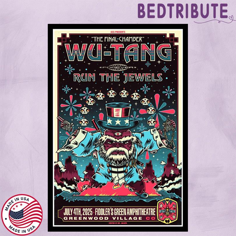 Wu Tang Clan Poster – July 4 2025 Colorado Show